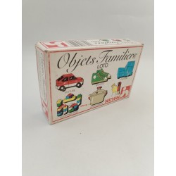 1986 Jeux Nathan Objets Familiers Loto Jeu Eveil Vintage