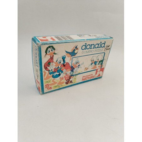 1979 Walt Disney Donald Domino Puzzle Jeux Nathan Découverte Éveil Vintage