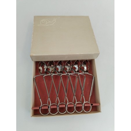 Coffret 6 Pinces À Escargots Inox Made In France Breveté Sgdg Pince Escargot 