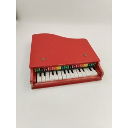 Baby Grand Piano A Queue Bois Rouge Jouet Musique Instrument Clavier