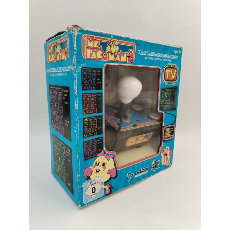Ms Pac Man MSI Entertainment Jeux Vidéo Borne Arcade Plug Play Game Tv Ms Pac Man MSI Entertainment Jeux Vidéo Borne Arcade Plug Play Game Tv