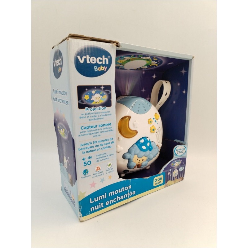 Lumi Mouton Nuit Enchantée Vtech Baby Veilleuse Berceuses Capteur Lumi Mouton Nuit Enchantée Vtech Baby Veilleuse Berceuses Capteur