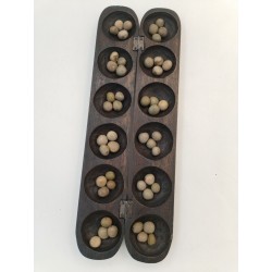 Awale Jeux Traditionnel Africain Bois Sculpté Wari Awele Jeu Fait Main Awalé 