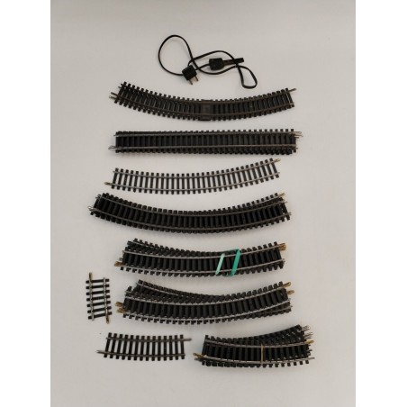 Lot De 36 Rails Courbes Droits Éclisses Jouef Trains Électriques Playcraft...