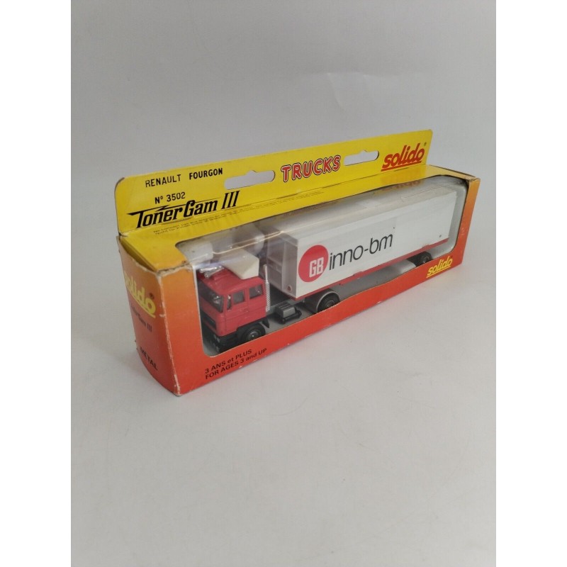 Solido Trucks Toner Gam III 3 Daf F2800 Camion Pub 1/60 Véhicule Gb Inno Bm Solido Trucks Toner Gam III 3 Daf F2800 Camion Pub 1/60 Véhicule Gb Inno Bm