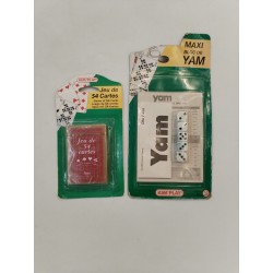 Lot Jeux Kim Play Jeu De 54 Cartes Maxi Bloc De Yam Yahtzee Bridge Canasta Poker