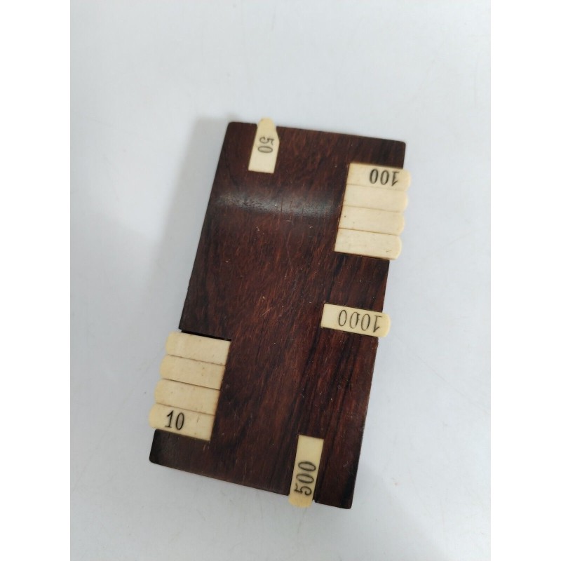 Ancien Marqueur Bois Os Compteur Points Compte Cartes Marque Jeux Jeu Bridge Ancien Marqueur Bois Os Compteur Points Compte Cartes Marque Jeux Jeu Bridge
