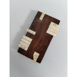 Ancien Marqueur Bois Os Compteur Points Compte Cartes Marque Jeux Jeu Bridge