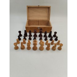 Jeux D'échecs Staunton Bois Feutrine Jeu Échec Échecs Chess Set Game Boite