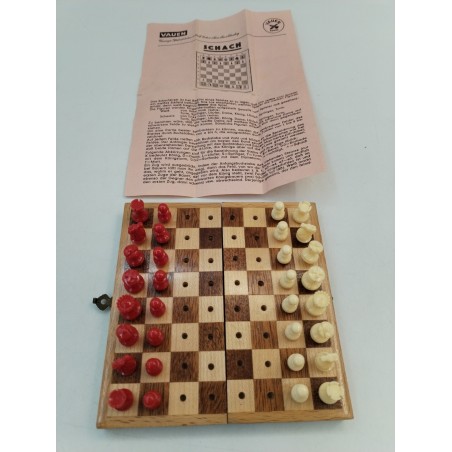 Jeux D'échecs Pliant Voyage Bois Picot Vauen Schach Jeu Échec Echecs