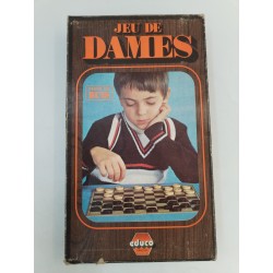 Jeu De Dames Pions En Buis Educo Superjouet Jeux De Société Lardy Damier