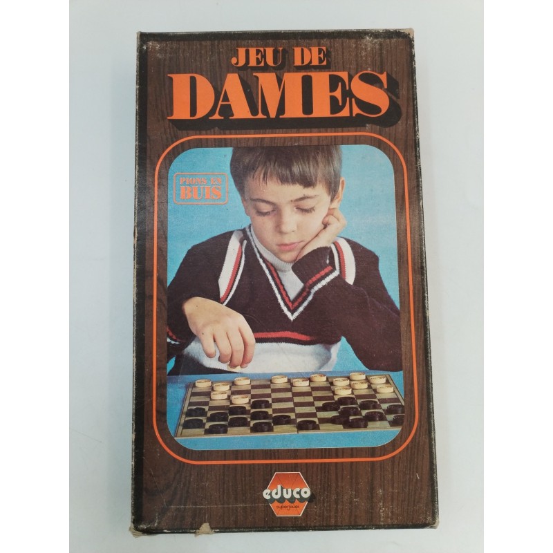 Jeu De Dames Pions En Buis Educo Superjouet Jeux De Société Lardy Damier Jeu De Dames Pions En Buis Educo Superjouet Jeux De Société Lardy Damier