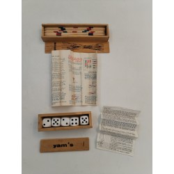 Lot De 2 Jeux Coffrets Bois Mikado Yam's 421 Zanzi Yams Pickup Sticks Jeu De Dés