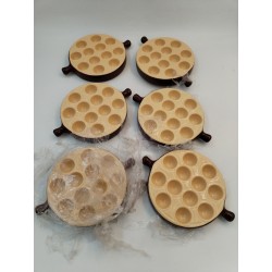 Lot De 6 Poêlons à escargots 12 trous Emile Henry 🗝️ 2512 Escargot Poêlon 
