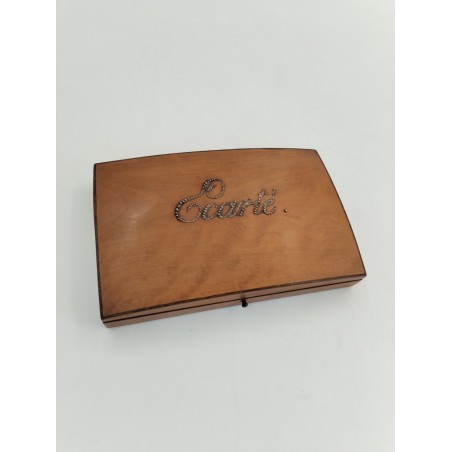 Ancienne Boite Bois Du Jeu De L'écarté Jeux Nouveaux Ancien Cartes Écarté Carte 