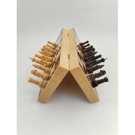 Jeu D'échecs De Voyage Magnétique Vintage Jeux Échec Aimanté Échecs Pliant 