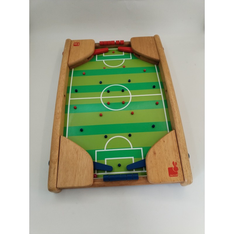 Grand Flipper Foot Janod Bois Soccer Pinball Jeu De Table Jouet Grand Flipper Foot Janod Bois Soccer Pinball Jeu De Table Jouet