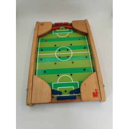 Grand Flipper Foot Janod Bois Soccer Pinball Jeu De Table Jouet