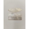 Lot De 3 Jetons Anciens Mises Nacre Gravé Ciselé Fleurs Poker Casino Jeu Jeux 