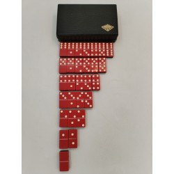 Jeu De Dominos Ancien Jeux Morize Ancien Bakélite Rouge Noir Domino