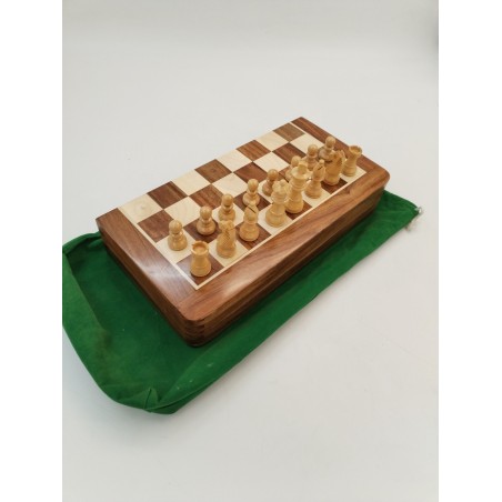 Jeux D'échecs Bois Magnétique Voyage Luxe Jeu Échec Échecs Marqueterie