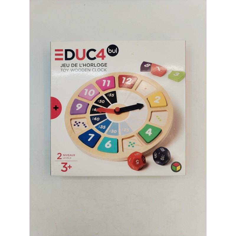 Jeu de l'horloge en bois Educabul Fnac Oxybul Éveil Apprentissage Complet Jeux Jeu de l'horloge en bois Educabul Fnac Oxybul Éveil Apprentissage Complet Jeux