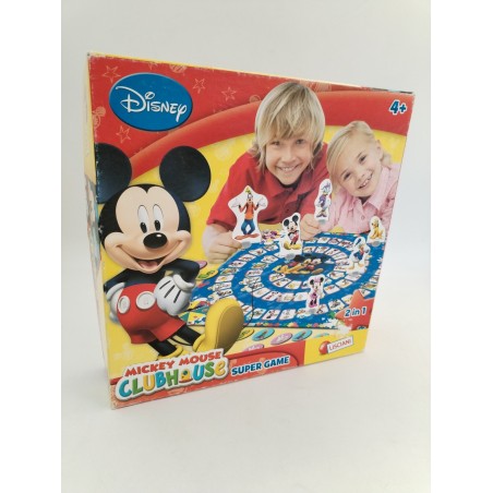 Mickey Mouse Super Game Disney Lisciani Jeux De Société Jeu 2 In 1 Clubhouse