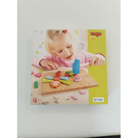 Haba Jeu De Clou Papillons Printanier Nagelspiel Bois Jouet Jeux Eveil