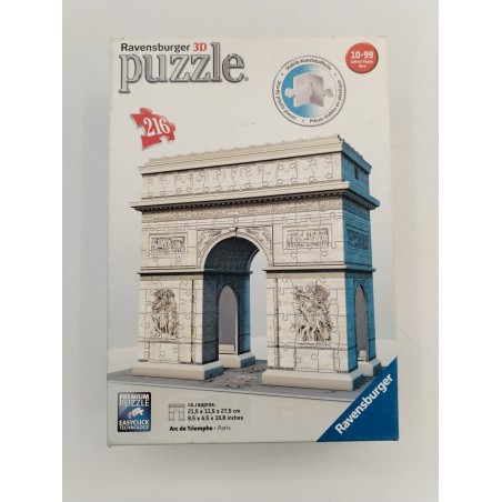 Arc De Triomphe Edition 3D Ravensburger Puzzle 216 pieces Jeu Premium Puzzles