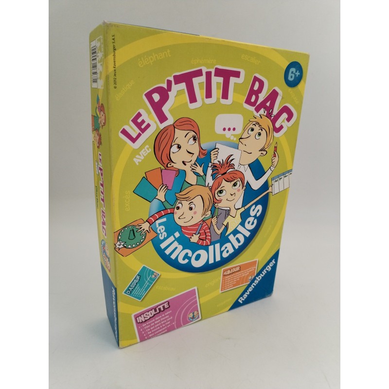 Le P'tit Bac Les Incollables Ravensburger Jeux De Société Neuf Jeu Ptit Petit