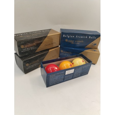 Pack De 3 Super ARAMITH PRO CUP CUE BALL 61,5 Mm Belgian billiard Balls Carom 