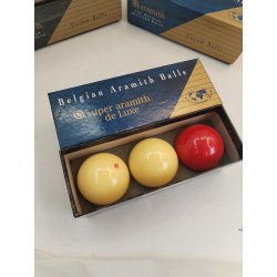 Lot De 3 Belgian Aramith Balls Super Pro Cup Luxe Carrom Ball Billiard Billard
