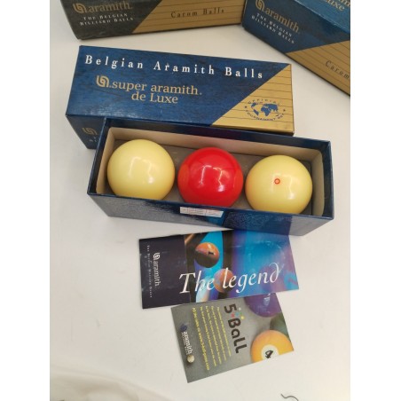Lot De 3 Belgian Aramith Balls Super Pro Cup Carrom Ball Billiard Billard Boule