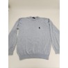 POLO By RALPH LAUREN Boys Pull Sweat Cardigan Bleu Clair Gris 11-12 Years Small