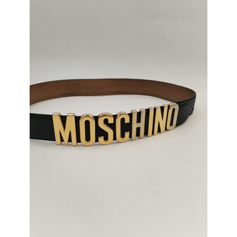 MOSCHINO Authentique Ceinture Vintage Cuir Redwall Made In Italy Genuine Leather MOSCHINO Authentique Ceinture Vintage Cuir Redwall Made In Italy Genuine Leather