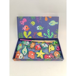 Djeco Jeu En Bois Peche Magnétique Poissons Mer Jeux D'éveil