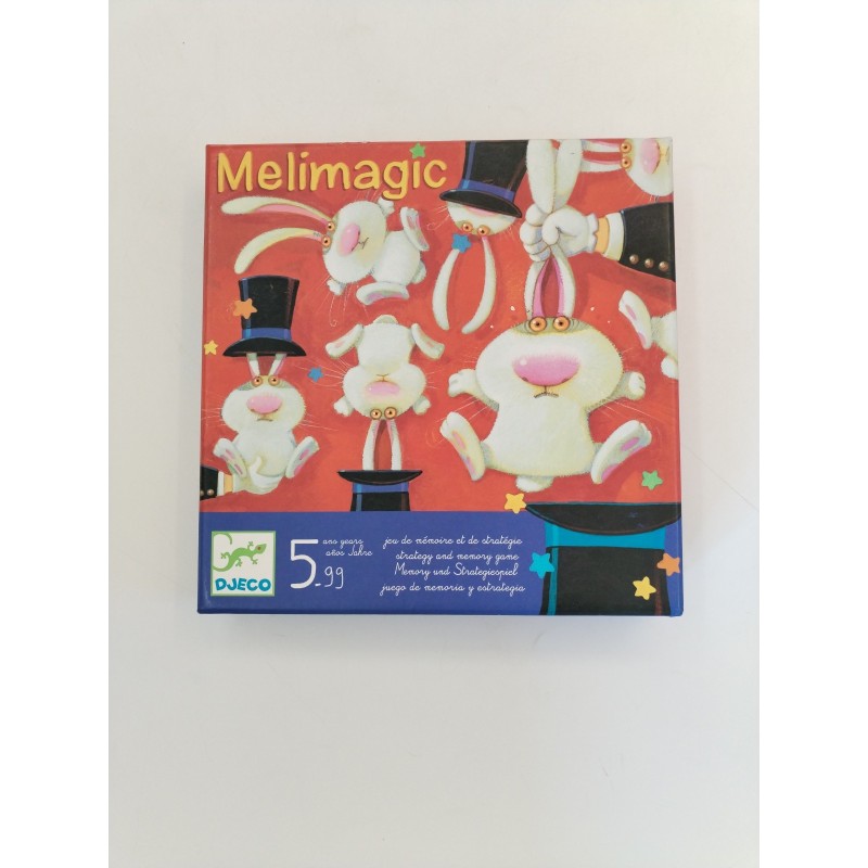 Melimagic Djeco Jeu De Mémoire Stratégie Jeux De Société Magicien Chapeau Lapin