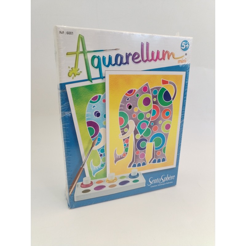 SentoSphère AQUARELLUM MINI Éléphants 4 PLANCHES Kit peinture Peintures SentoSphère AQUARELLUM MINI Éléphants 4 PLANCHES Kit peinture Peintures