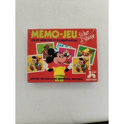 1978 Walt Disney Memo Jeu Mémoire  Observation jeux De Société Nathan Vintage