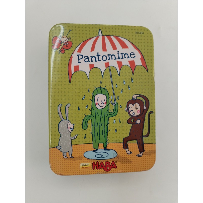 Jeu de société Pantomime Haba Complet Jeux S'exprimer Gestes Cartes Images Mime