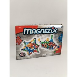 Combo Magnetix 130 Pièces Méga Bloc Geomag Jeux Construction Jeu Forme Aimanté
