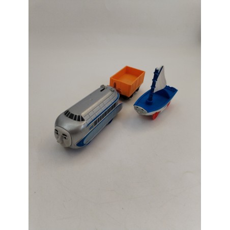Thomas Friends Train Hugo Skiff Zeplin Motorized 2016 Gullane Mattel Trains
