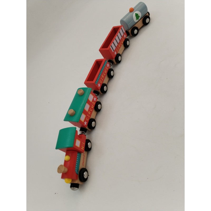 Lot Janod Circus Train N1 Bois Aimanté Jouet Circuit Thomas Hape Ikea Lot Janod Circus Train N1 Bois Aimanté Jouet Circuit Thomas Hape Ikea