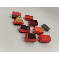 Lot De 9 Remorques Wagon Trains Thomas Train Mattel Jouet Rails Véhicule