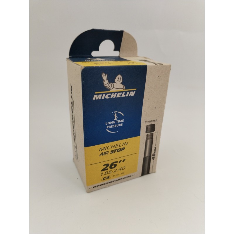MICHELIN AIR STOP 26" VELO Chambre A Air C4 48 Mm VTT Cyclisme Roue Pneu MICHELIN AIR STOP 26" VELO Chambre A Air C4 48 Mm VTT Cyclisme Roue Pneu