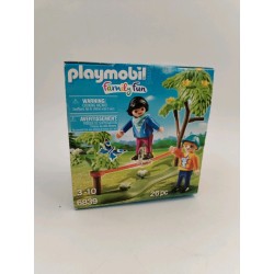 Neuf Playmobil Gift Egg Family Fun Tightrope Walker 6839 + 2 Figures Jeu Jouet 