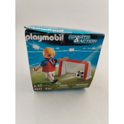PLAYMOBIL 4947 Footballeur but Oeuf surprise Pâques neuf Jeu Jouet Figurine Foot