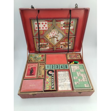 Boite De Jeux Nouveaux Réunis LJR Jeu Ancien Ramoneur Osselets La puce Nain...