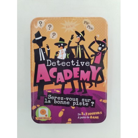 Détective Academy Cocktail Games Boite Métal Voyage Jeux De Société Jeu