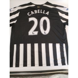 Floqué & Signé Par Cabella Maillot Newcastle XL 2014-15 Puma Wonga Bpl Football
